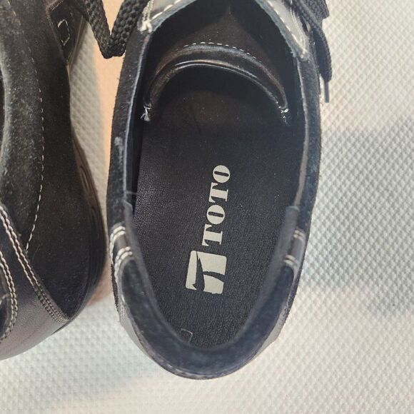 Toto Tall Men Shoes Elevator Height Increasing Black Suede Size 12 Adds 2.6\